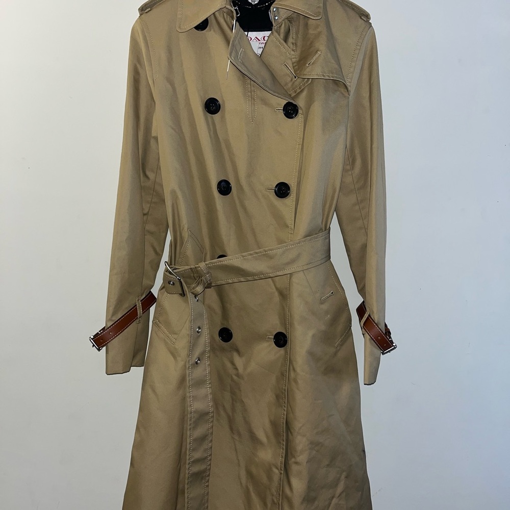 Coach Tan Trench Coat with Belt